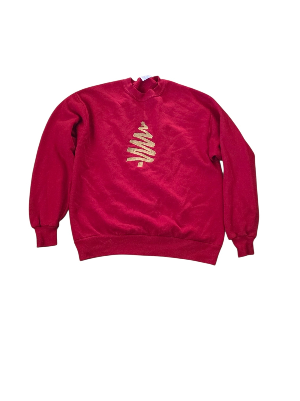 Red Holiday Graphic Crewneck Sweater